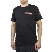 Police Badge T-Shirt with Emblem and Patch Police Badge T-Shirt with Emblem and Patch