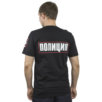 Police Badge T-Shirt with Emblem and Patch-1