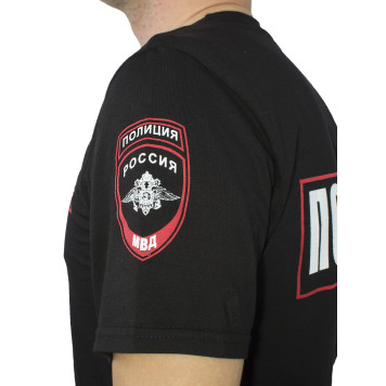 Police Badge T-Shirt with Emblem and Patch-2