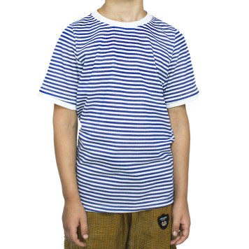 Kids& Short Sleeve Striped Sailor Shirt