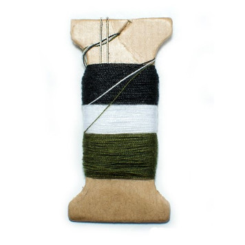 Army Sewing Kit with Threads and Needles