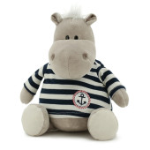 Plush Toy "Hippo in a Sailor Shirt" 20cm Plush Toy "Hippo in a Sailor Shirt" 20cm