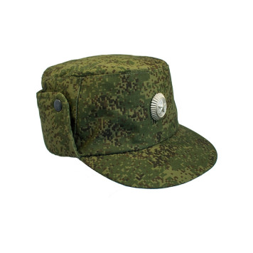 Insulated Military Cap with Badge