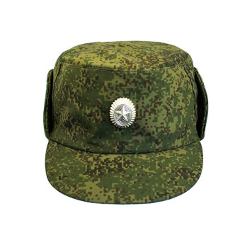 Insulated Military Cap with Badge-1