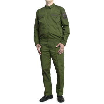 Military Office Suit with Long Sleeves