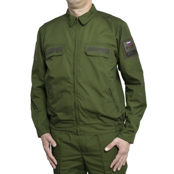 Military Office Suit with Long Sleeves-1