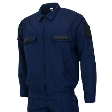 Military Office Suit with Long Sleeves-5
