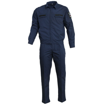 Military Office Suit with Long Sleeves-9