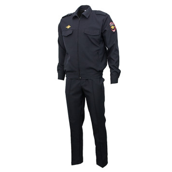 Police Office Uniform with Long Sleeves and Shoulder Patches
