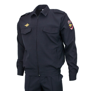 Police Office Uniform with Long Sleeves and Shoulder Patches-2