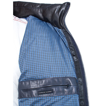 Men`s Demi-Season Leather Jacket MK/17-11K Vegital-2