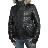 Men`s Leather Transitional Jacket MK/17-12K Vitelino