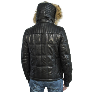 Men`s Leather Transitional Jacket MK/17-12K Vitelino-1