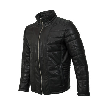 Men`s Demi-Season Leather Jacket MK/17-16K Vegital