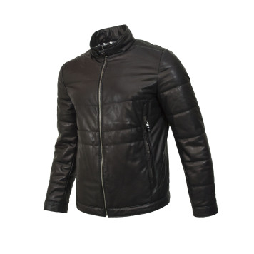 Men`s Demi-Season Leather Jacket MK/17-17K Vegital