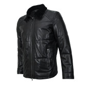 Men`s Demi-Season Leather Jacket MK/17-18K Vegital