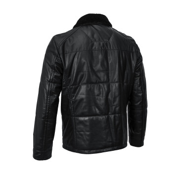 Men`s Demi-Season Leather Jacket MK/17-18K Vegital-1