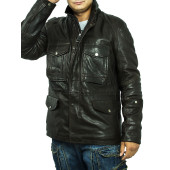 Men`s Demi-Season Leather Jacket MK/17-2K Emora