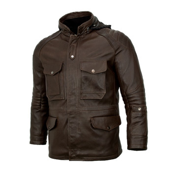 Men`s Demi-Season Leather Jacket MK/17-2K Emora-2