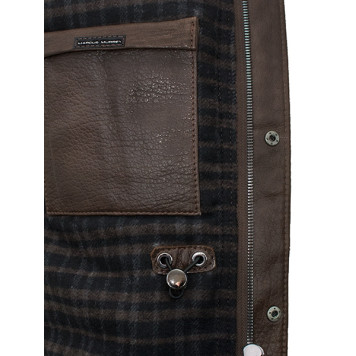 Men`s Demi-Season Leather Jacket MK/17-2K Emora-4