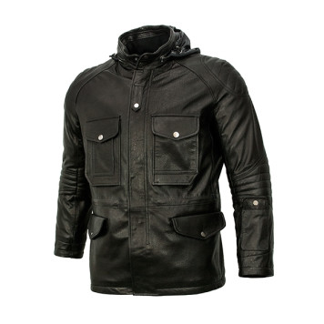 Men`s Demi-Season Leather Jacket MK/17-2K Emora-5