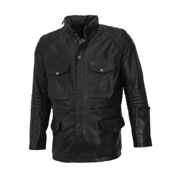 Men`s Demi-Season Leather Jacket MK/17-2K Vegital