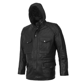 Men`s Demi-Season Leather Jacket MK/17-2K Vegital-1