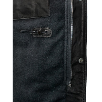 Men`s Demi-Season Leather Jacket MK/17-2K Vegital-3