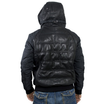Men`s Demi-Season Leather Jacket MK/17-3K Emora-10