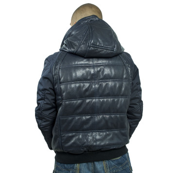 Men`s Demi-Season Leather Jacket MK/17-3K Emora-7