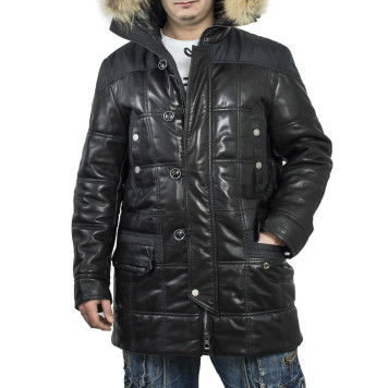 Bornish MK/17-9K Men`s Leather Transitional Jacket-1