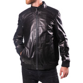 Men`s Demi-Season Lambskin Leather Jacket 71-78 Vegital