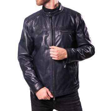 Men`s Demi-Season Leather Jacket 71-79 Vegital-3