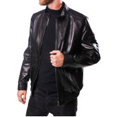 Men`s Demi-Season Lambskin Leather Jacket 71-80 Vegital
