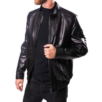 Men`s Demi-Season Lambskin Leather Jacket 71-80 Vegital