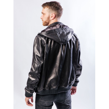 Men`s Demi-Season Leather Jacket 71-82 Vegital-8