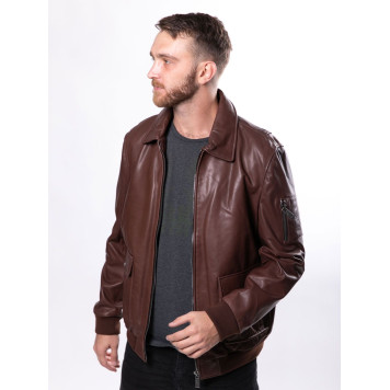 Men`s Leather Jacket 71-83 Vegital-1