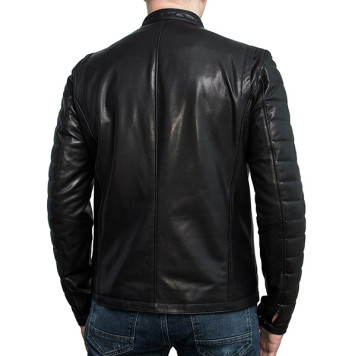 Men`s Demi-Season Lambskin Leather Jacket MK/17-14K Vegital-1