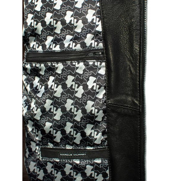 Men`s Demi-Season Lambskin Leather Jacket MK/17-14K Vegital-2