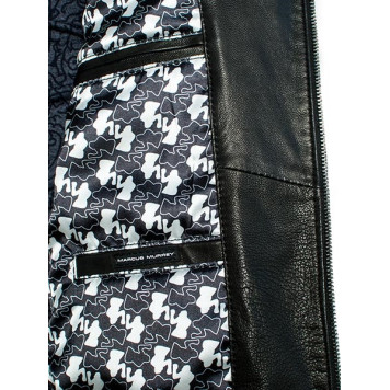 Men`s Demi-Season Lambskin Leather Jacket MK/17-14K Vegital-5