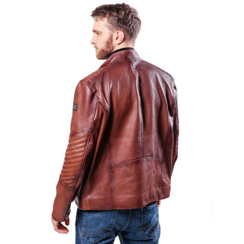Men`s Stylish Demi-Season Leather Jacket MK17-20K Emora-11