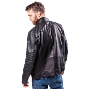 Men`s Stylish Demi-Season Leather Jacket MK17-20K Emora-19
