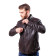 Men`s Stylish Demi-Season Leather Jacket MK17-20K Emora