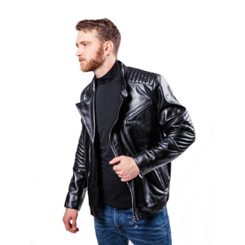 Men`s Stylish Nappa Leather Jacket MK17-20K-1