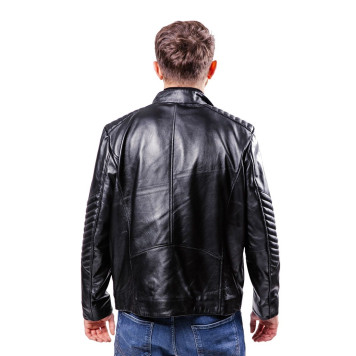 Men`s Stylish Nappa Leather Jacket MK17-20K-3