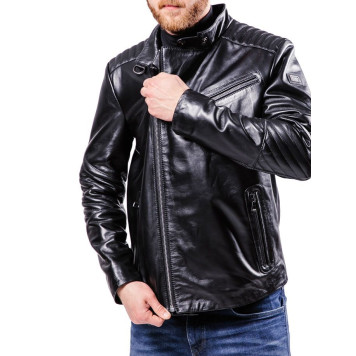 Men`s Stylish Nappa Leather Jacket MK17-20K-4