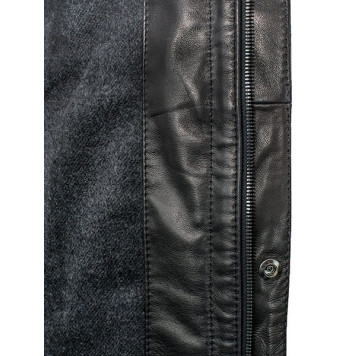 Men`s Demi-Season Leather Jacket MK/17-40K Vegital-2