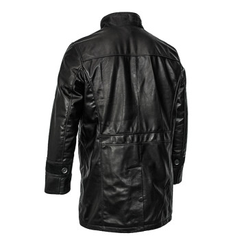 Men`s Demi-Season Lambskin Leather Jacket MK/17-45K Vegital-1
