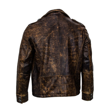 Elvis Men`s Classic Leather Jacket MK17-47K-1
