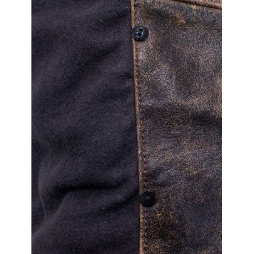 Elvis Men`s Classic Leather Jacket MK17-47K-2